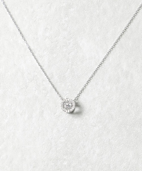 SWAROVSKI（スワロフスキー）の「【SWAROVSKI】Sparkling Dance／ネックレス（ネックレス・レディース・シルバー/ピンク・FREE）」の2枚目の写真