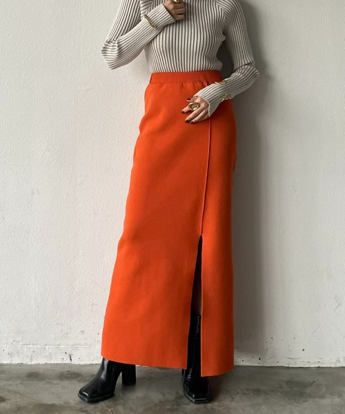 AIC.（エーアイシー）の「再入荷 サイドスリットスポンジニットロング