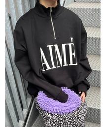 WC（ダブル シー）の「AIMEハーフジップスウェット（スウェット）」