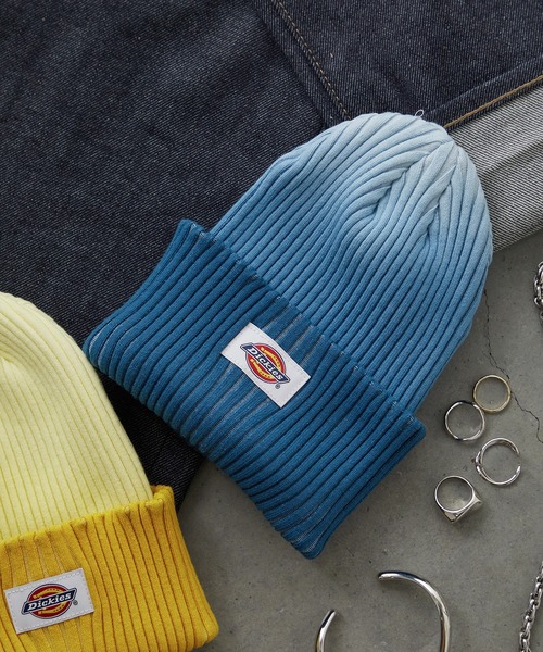 Dickies（ディッキーズ）の「Dickies コットンニットワッチ/ロゴ/ニット帽/フリーサイズ/帽子/キャップ/ディッキーズ（ニットキャップ/ビーニー・メンズ・イエロー/ブルー/ブラック・FREE）」の9枚目の写真