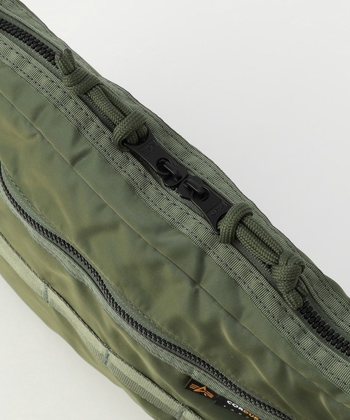 Alpha Industries（アルファインダストリーズ）の「ナイロンコーデュラツイル ショルダーバッグ（ショルダーバッグ・メンズ・ブラック/ネイビー/グリーン・FREE）」の13枚目の写真