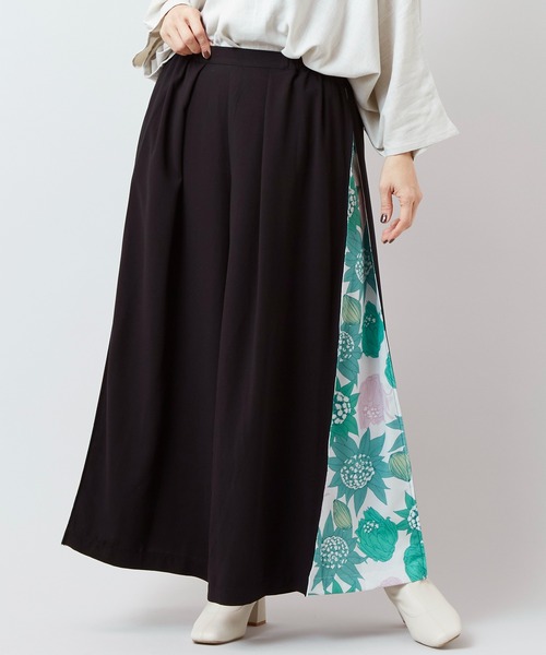 カヤ（カヤ）の「【カヤ】-SHIKI-四季 春風八掛ワイドパンツ（その他パンツ・レディース・ブラック/ブルー/グリーン/ライトグレー/ネイビー/バイオレット/その他・FREE）」の7枚目の写真