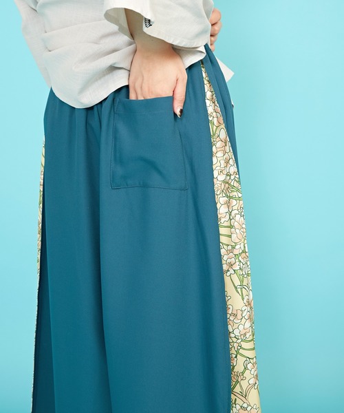 カヤ（カヤ）の「【カヤ】-SHIKI-四季 春風八掛ワイドパンツ（その他パンツ・レディース・ブラック/ブルー/グリーン/ライトグレー/ネイビー/バイオレット/その他・FREE）」の19枚目の写真