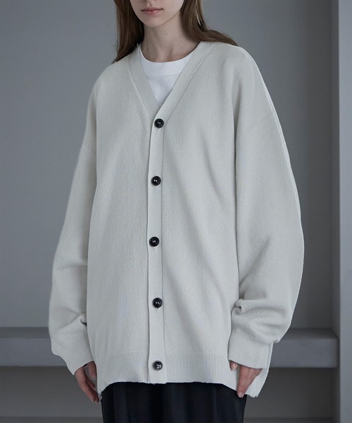 SERACE(セラス)の「【SERACE】Loose silhouette light cardigan / ルーズシルエットライトカーディガン(カーディガン/ボレロ・メンズ・ホワイト/ブラック/グレー・M/L)」の16枚目の写真