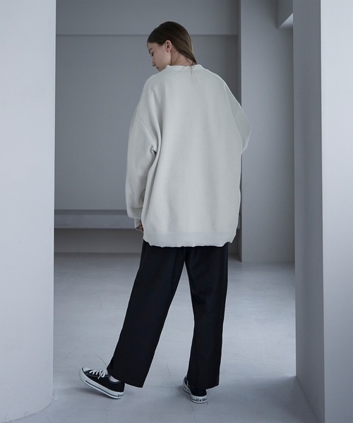 SERACE(セラス)の「【SERACE】Loose silhouette light cardigan / ルーズシルエットライトカーディガン(カーディガン/ボレロ・メンズ・ホワイト/ブラック/グレー・M/L)」の6枚目の写真