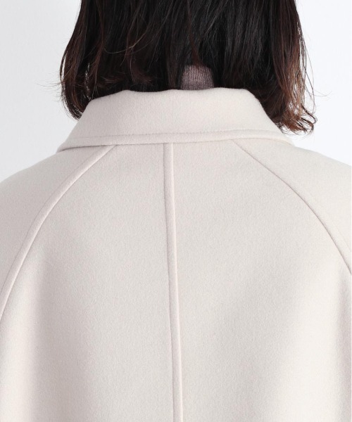cepo（セポ）の「カットメルトンショートジャケット　＜追加生産分＞（ステンカラーコート・レディース・オフホワイト/グレー・M）」の10枚目の写真
