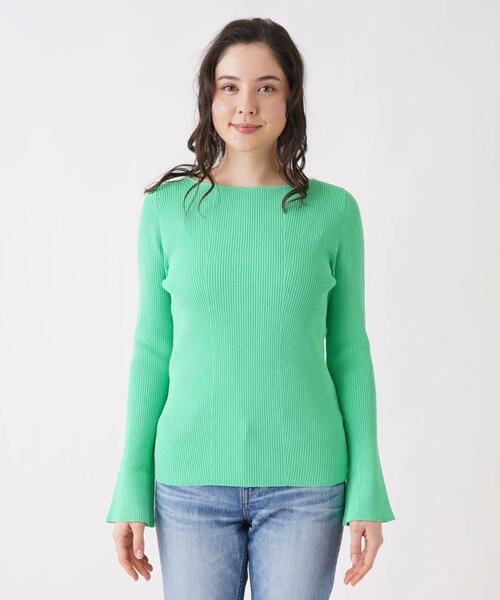 Brahmin（ブラーミン）の「【BRAHMIN】ボートネックニットプルオーバー（ニット/セーター・レディース・オフホワイト/クリアグリーン/ダークネイビー/レモンイエロー・2）」の18枚目の写真