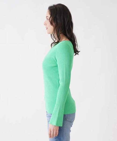 Brahmin（ブラーミン）の「【BRAHMIN】ボートネックニットプルオーバー（ニット/セーター・レディース・オフホワイト/クリアグリーン/ダークネイビー/レモンイエロー・2）」の17枚目の写真