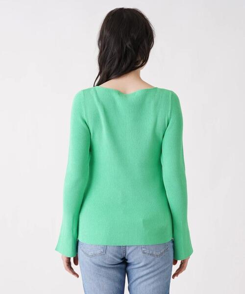 Brahmin（ブラーミン）の「【BRAHMIN】ボートネックニットプルオーバー（ニット/セーター・レディース・オフホワイト/クリアグリーン/ダークネイビー/レモンイエロー・2）」の16枚目の写真