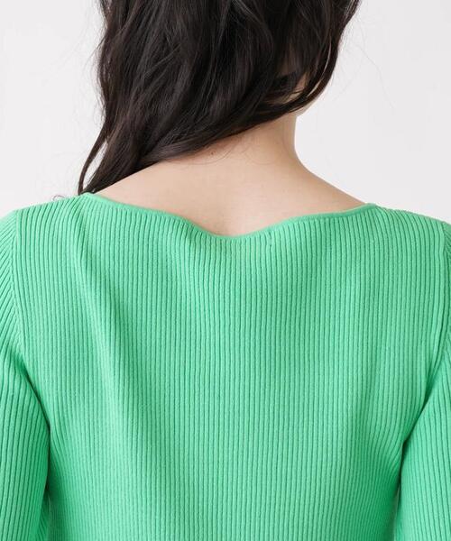 Brahmin（ブラーミン）の「【BRAHMIN】ボートネックニットプルオーバー（ニット/セーター・レディース・オフホワイト/クリアグリーン/ダークネイビー/レモンイエロー・2）」の14枚目の写真