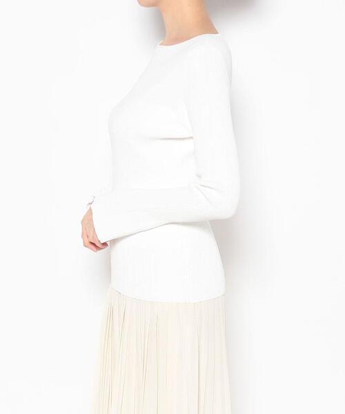 Brahmin（ブラーミン）の「【BRAHMIN】ボートネックニットプルオーバー（ニット/セーター・レディース・オフホワイト/クリアグリーン/ダークネイビー/レモンイエロー・2）」の9枚目の写真