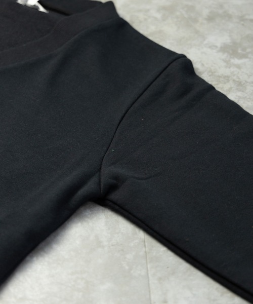 NYLAUS（ナイラス）の「CVC裏毛 5B Vネック スウェットカーディガン（カーディガン/ボレロ・メンズ・ブラック/ブルー/グリーン/オートミール/オレンジ/イエロー・M/LL/L）」の20枚目の写真