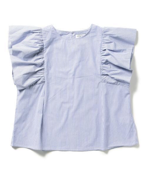 B:MING by BEAMS(ビーミングバイビームス)の「ビーミング by ビームス / 袖フリルブラウス(シャツ/ブラウス・レディース・ホワイト/ブラック/サックスブルー・ONE SIZE)」の13枚目の写真