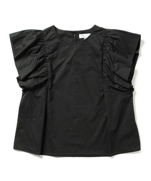 B:MING by BEAMS(ビーミングバイビームス)の「ビーミング by ビームス / 袖フリルブラウス(シャツ/ブラウス・レディース・ホワイト/ブラック/サックスブルー・ONE SIZE)」の4枚目の写真