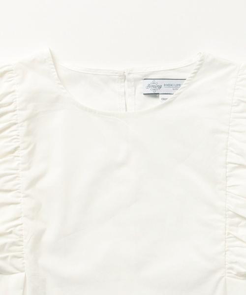 B:MING by BEAMS(ビーミングバイビームス)の「ビーミング by ビームス / 袖フリルブラウス(シャツ/ブラウス・レディース・ホワイト/ブラック/サックスブルー・ONE SIZE)」の9枚目の写真