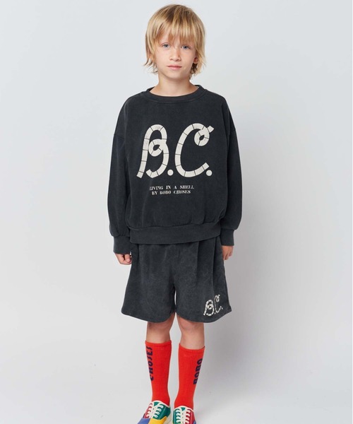 BOBO CHOSES(ボボショーズ)の「B.C Sail Rope bermuda shorts(その他パンツ・キッズ・ブラック・8-9y/10-11y/12-13y/6-7y/4-5Y/2-3Y)」の1枚目の写真