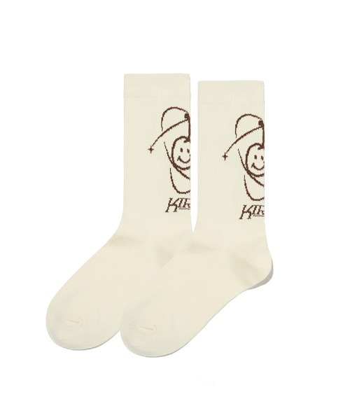 ☆KIRSH☆ Doodle Cherry Planet Graphic Socks Blue KIRSH（キルシー）の「KIRSH DOODLE CHERRY PLANET GRAPHIC