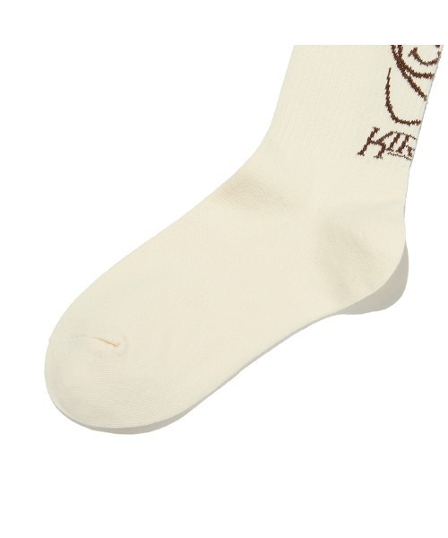 ☆KIRSH☆ Doodle Cherry Planet Graphic Socks Blue KIRSH（キルシー）の「KIRSH DOODLE CHERRY PLANET GRAPHIC
