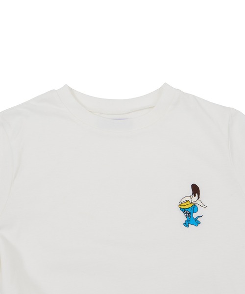 PUNYUS（プニュズ）の「ワンポイントロンＴ（Tシャツ/カットソー・レディース・ホワイト/ブラック・1/2/3/4）」の5枚目の写真