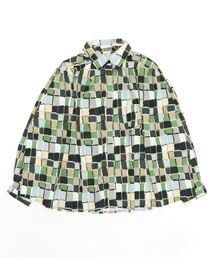 sandy | 【sandy】プリントレギュラーカラー比ヨクシャツ(シャツ/ブラウス)