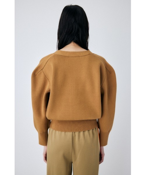 MOUSSY（マウジー）の「KNIT CARDIGAN（カーディガン/ボレロ・レディース・ライトグリーン/ブラウン/アイボリー・FREE）」の6枚目の写真