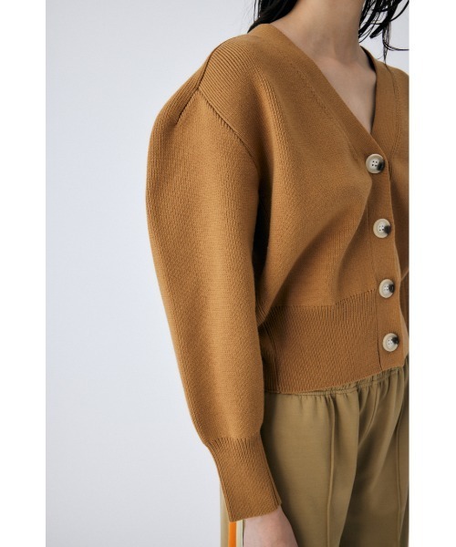 MOUSSY（マウジー）の「KNIT CARDIGAN（カーディガン/ボレロ・レディース・ライトグリーン/ブラウン/アイボリー・FREE）」の8枚目の写真
