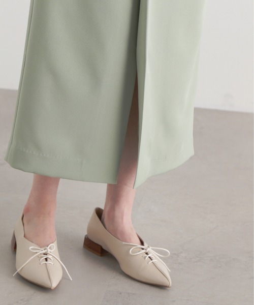 N.（N. Natural Beauty Basic）（エヌエヌナチュラルビューティーベーシック）の「【S Size Line】◆ベルト付ラップ風タイトスカート（スカート・レディース・ホワイト/ベージュ/ミント・SMALL/MEDIUM）」の17枚目の写真