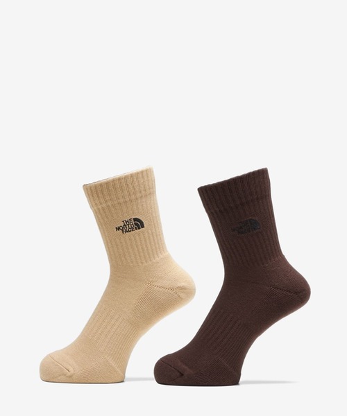 THE NORTH FACE（ザノースフェイス）の「THE NORTH FACE/ザ・ノース・フェイス ソックス TNF LOGO 2P CREW ロゴ 2P クルー NN82310（ソックス/靴下・メンズ・イエロー系その他/ブラック×ホワイト/ブラウン系その他4/グレー系その他/ブラウン系その他/オレンジ系その他/ベージュ系その他/ブラウン系その他2/ブラウン系その他3/ブラウン系その他5/ベージュ系その他2・M/L/S）」の4枚目の写真
