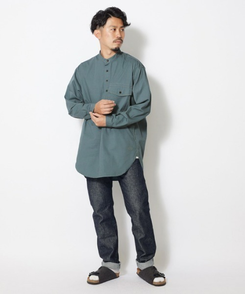 Snow Peak（スノーピーク）の「TAKIBI Light Ripstop Pullover（シャツ/ブラウス・メンズ・ネイビー/アイボリー/ブラック・LARGE/MEDIUM/SMALL/X-LARGE）」の13枚目の写真