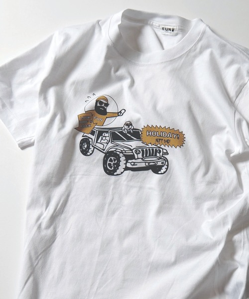 modem design(モデムデザイン)の「MODEM DESIGN モデムデザイン jeep ojisan Tee tシャツ(Tシャツ/カットソー・メンズ・ホワイト/カーキ・SMALL/MEDIUM/LARGE/X-LARGE)」の5枚目の写真