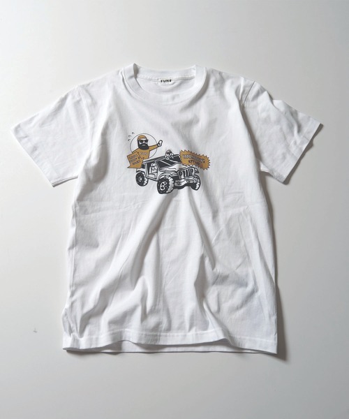 modem design(モデムデザイン)の「MODEM DESIGN モデムデザイン jeep ojisan Tee tシャツ(Tシャツ/カットソー・メンズ・ホワイト/カーキ・SMALL/MEDIUM/LARGE/X-LARGE)」の8枚目の写真