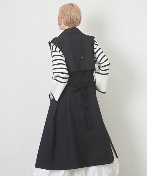 kivi（キヴィ）の「ノースリトレンチコート（トレンチコート・レディース・ブラック/ベージュ・FREE）」の9枚目の写真