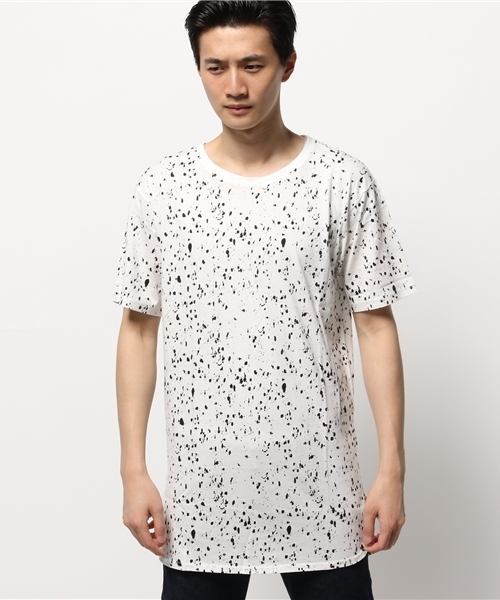 WEGO(ウィゴー)の「WEGO/パターンラウンドロングTシャツ(Tシャツ/カットソー・メンズ・ホワイト系その他/その他2/ブラック系その他/その他1・MEDIUM/LARGE)」の5枚目の写真