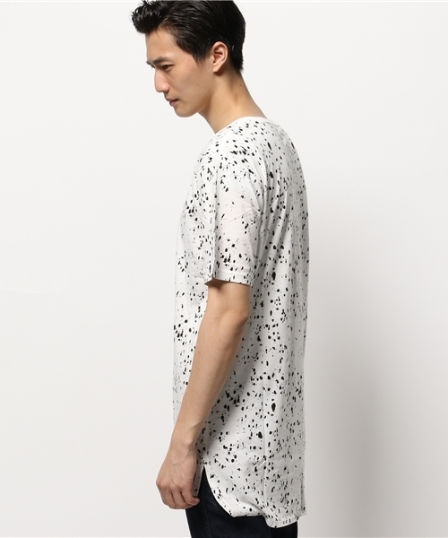 WEGO(ウィゴー)の「WEGO/パターンラウンドロングTシャツ(Tシャツ/カットソー・メンズ・ホワイト系その他/その他2/ブラック系その他/その他1・MEDIUM/LARGE)」の6枚目の写真