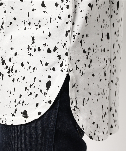 WEGO(ウィゴー)の「WEGO/パターンラウンドロングTシャツ(Tシャツ/カットソー・メンズ・ホワイト系その他/その他2/ブラック系その他/その他1・MEDIUM/LARGE)」の10枚目の写真