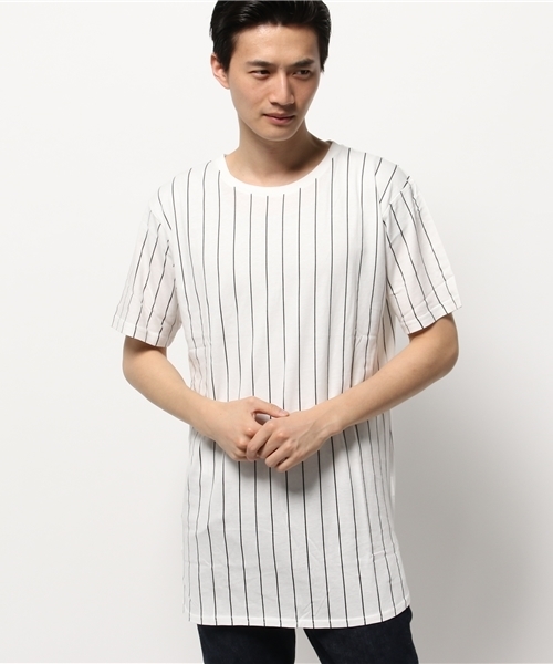 WEGO(ウィゴー)の「WEGO/パターンラウンドロングTシャツ(Tシャツ/カットソー・メンズ・ホワイト系その他/その他2/ブラック系その他/その他1・MEDIUM/LARGE)」の13枚目の写真