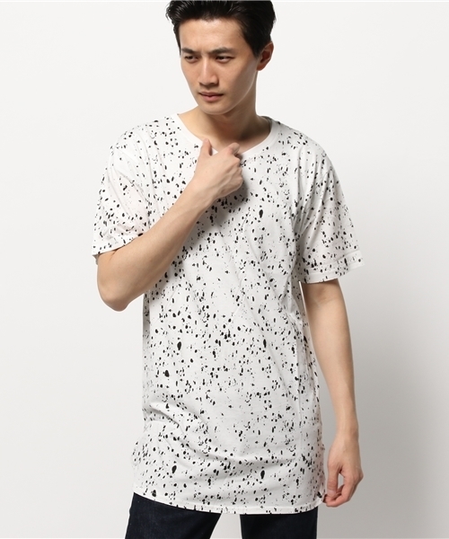 WEGO(ウィゴー)の「WEGO/パターンラウンドロングTシャツ(Tシャツ/カットソー・メンズ・ホワイト系その他/その他2/ブラック系その他/その他1・MEDIUM/LARGE)」の15枚目の写真