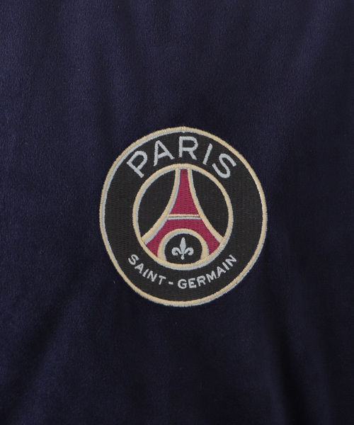 美品✨ パリサンジェルマン×エディフィス　ヘビーサテンスカジャン　ブラック　総柄 EDIFICE（エディフィス）の「PSG/ヘビーサテンスカジャン