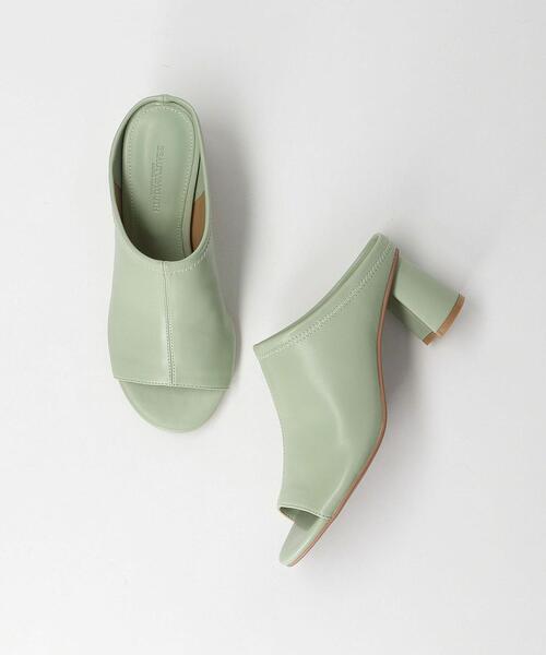 BEAUTY&YOUTH UNITED ARROWS（ビューティーアンドユースユナイテッドアローズ）の「ソフト センターライン オープントゥ サンダル（サンダル・レディース・ブラック/オフホワイト/ライム・36/37/36h/37h）」の11枚目の写真