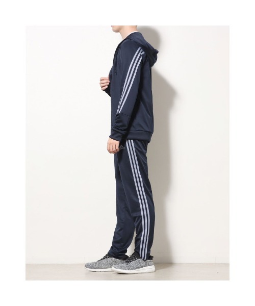 adidas(アディダス)の「アディダス adidas M 3S DK トラックスーツ(ジャージ・メンズ・ブラック×ホワイト/ブラック×ブラック/ネイビー・M/S/LL/L/3L)」の4枚目の写真