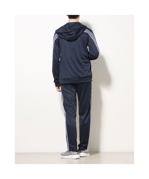 adidas(アディダス)の「アディダス adidas M 3S DK トラックスーツ(ジャージ・メンズ・ブラック×ホワイト/ブラック×ブラック/ネイビー・M/S/LL/L/3L)」の5枚目の写真