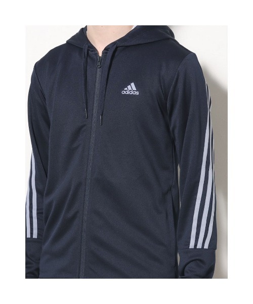 adidas(アディダス)の「アディダス adidas M 3S DK トラックスーツ(ジャージ・メンズ・ブラック×ホワイト/ブラック×ブラック/ネイビー・M/S/LL/L/3L)」の6枚目の写真