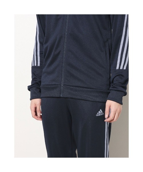 adidas(アディダス)の「アディダス adidas M 3S DK トラックスーツ(ジャージ・メンズ・ブラック×ホワイト/ブラック×ブラック/ネイビー・M/S/LL/L/3L)」の7枚目の写真