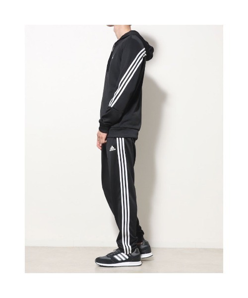 adidas(アディダス)の「アディダス adidas M 3S DK トラックスーツ(ジャージ・メンズ・ブラック×ホワイト/ブラック×ブラック/ネイビー・M/S/LL/L/3L)」の9枚目の写真
