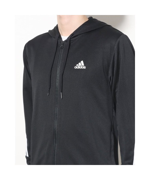 adidas(アディダス)の「アディダス adidas M 3S DK トラックスーツ(ジャージ・メンズ・ブラック×ホワイト/ブラック×ブラック/ネイビー・M/S/LL/L/3L)」の11枚目の写真