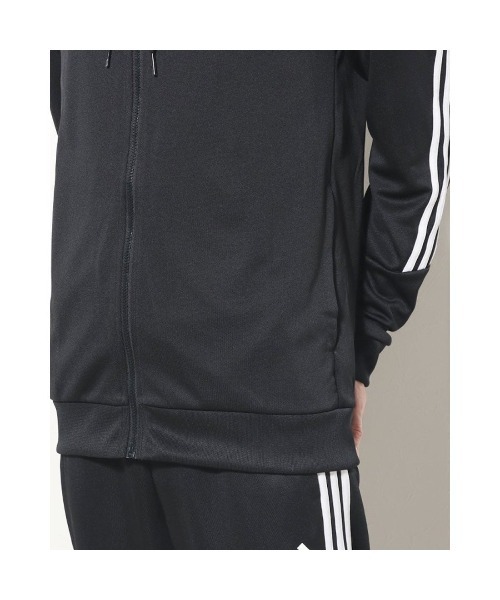 adidas(アディダス)の「アディダス adidas M 3S DK トラックスーツ(ジャージ・メンズ・ブラック×ホワイト/ブラック×ブラック/ネイビー・M/S/LL/L/3L)」の12枚目の写真
