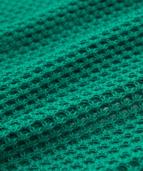 NULL（ヌル）の「【NULL】メッシュ編み カーディガン（カーディガン/ボレロ・メンズ・ブラック/レンガ/グリーン/アイボリー・FREE）」の12枚目の写真