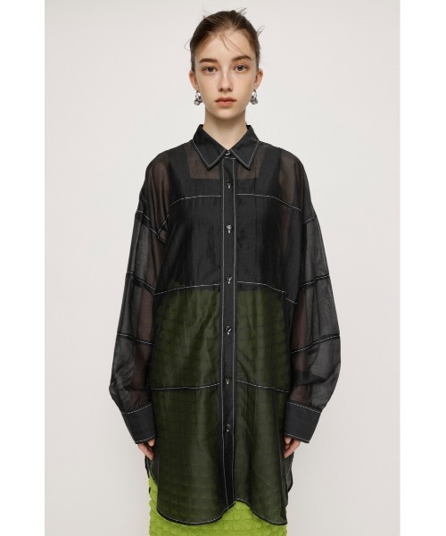 HEoSのsilk１００%のシースルーシャツ新品だね‼️ HEoSのsilk100%のシースルーシャツ新品だね‼️ - メルカリ