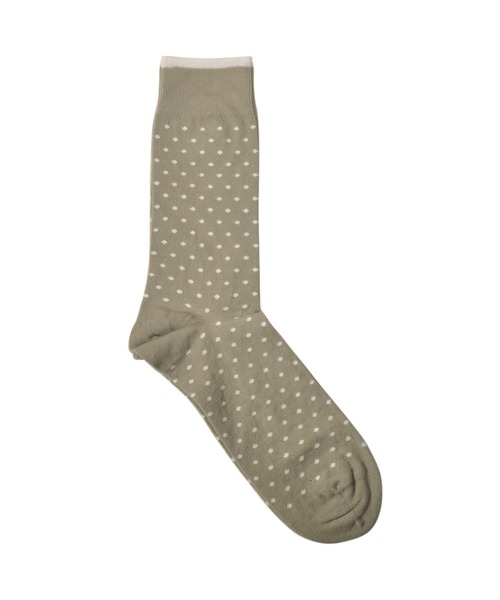 DEMOCRATIQUE SOCKS/デモクラティックソックス】クルーソックス水玉