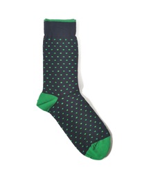 DEMOCRATIQUE SOCKS（デモクラティックソックス）の「【DEMOCRATIQUE SOCKS/デモクラティックソックス】クルーソックス水玉ドット靴下 "ORIGINALS POLKA DOT" from Denmark Copenhagen（ソックス/靴下）」